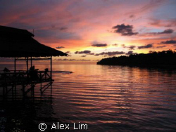Sunset on Survivor Island (1st series), now a budding div... by Alex Lim 